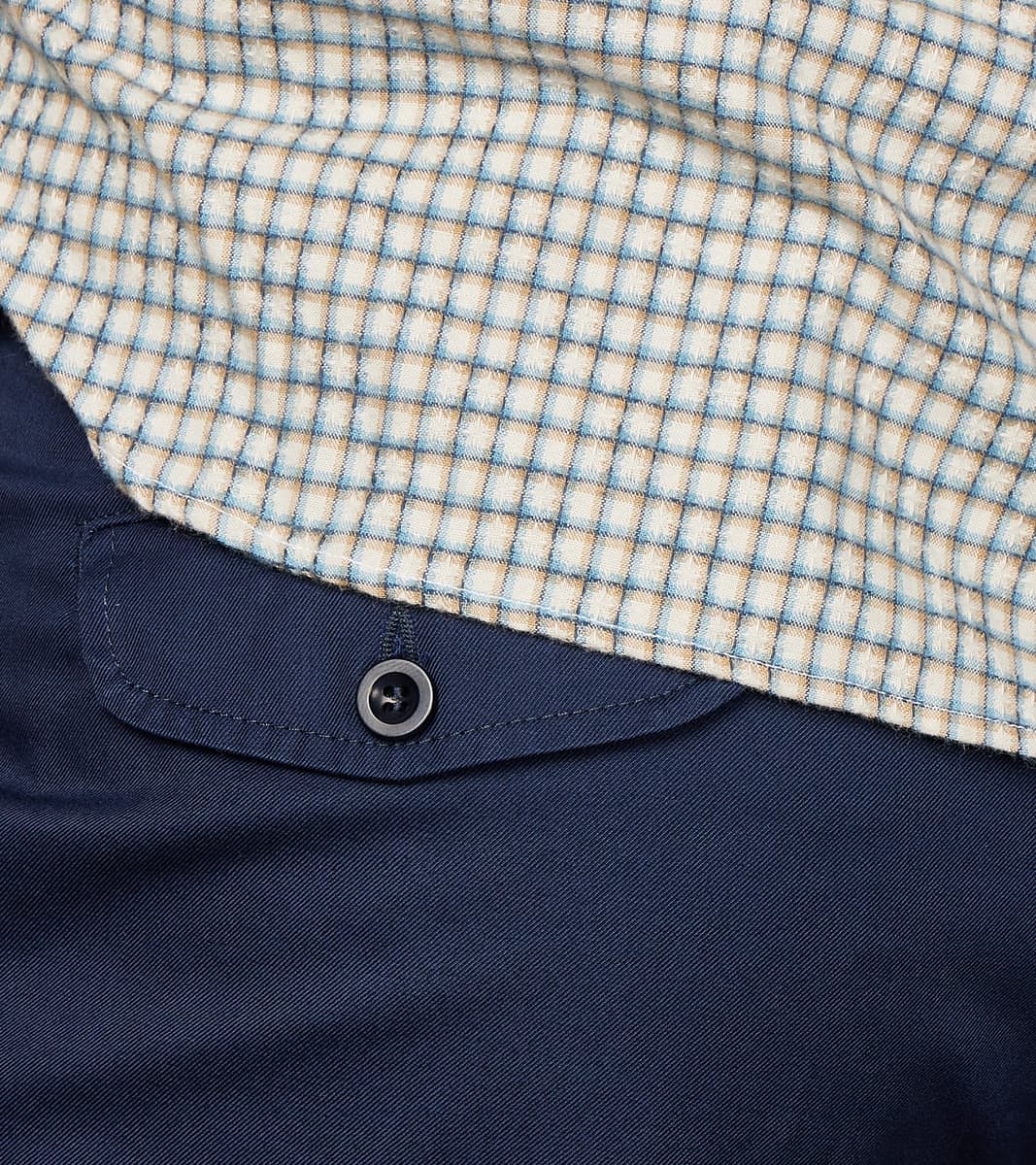 Enfield 078 Chino Trouser - Pleated Tapered - Navy Twill