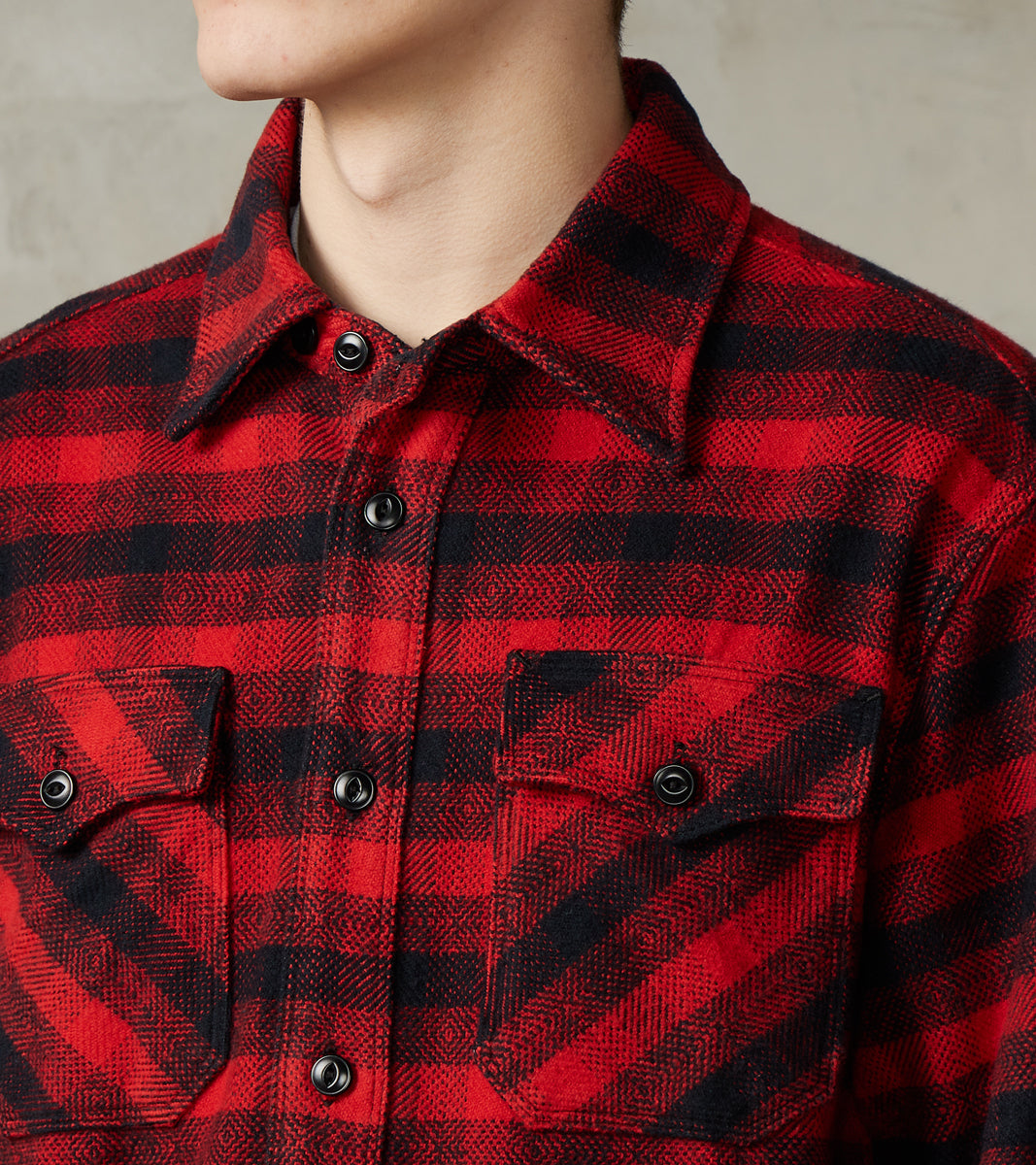 Scout - Japanese Flannel - Furnace Red Plaid