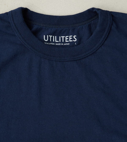 UTIL-NAV - UTILITEES Crew Neck T-Shirt - 5.5oz Loopwheel Navy