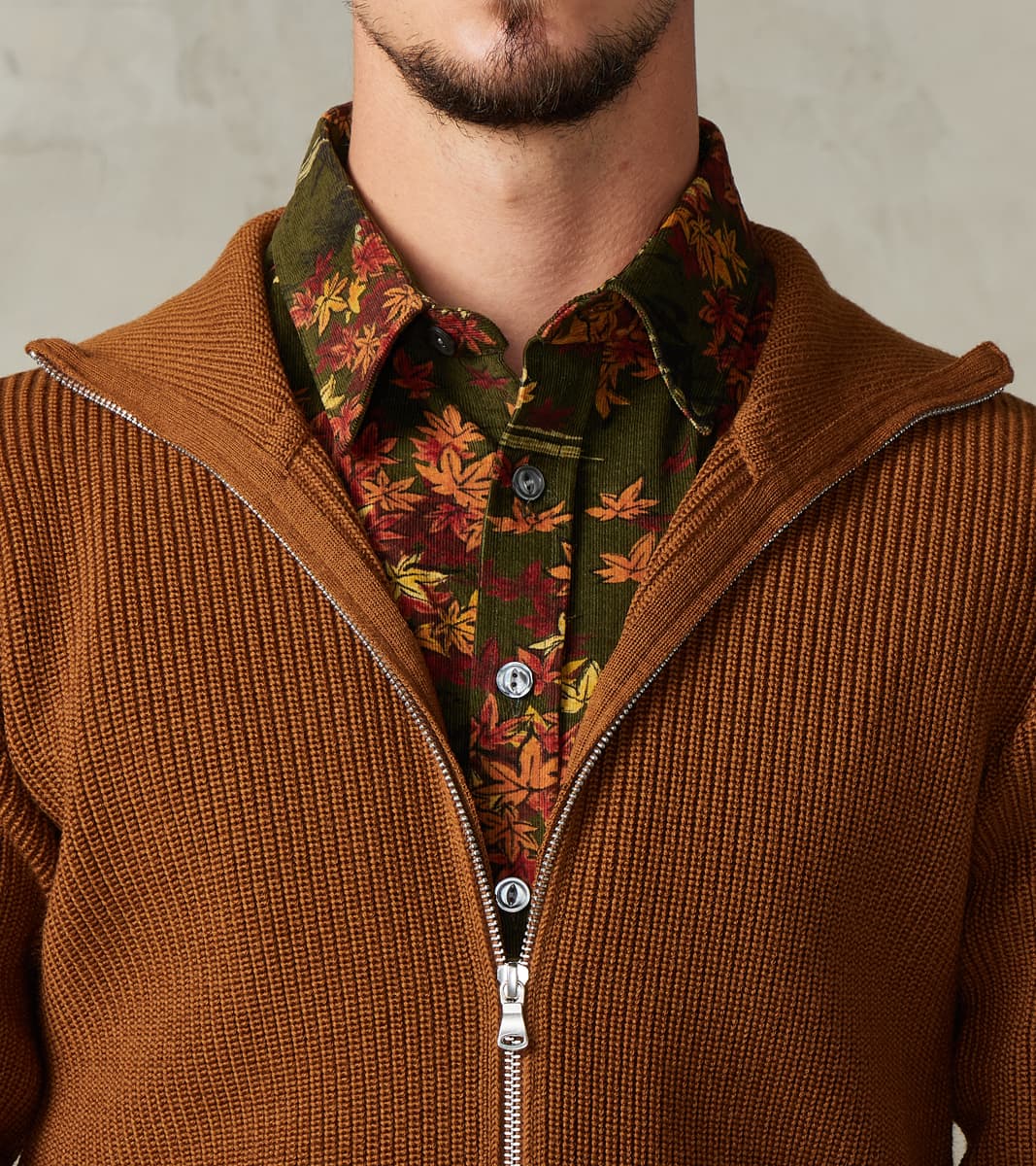 Sailor Full Zip Sweater - Tobak