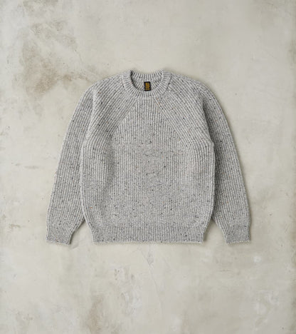 Batoner Signature Crew Neck Donegal Yarn Knit - Grey