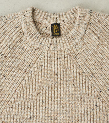 Signature Crew Neck Donegal Yarn Knit - Beige