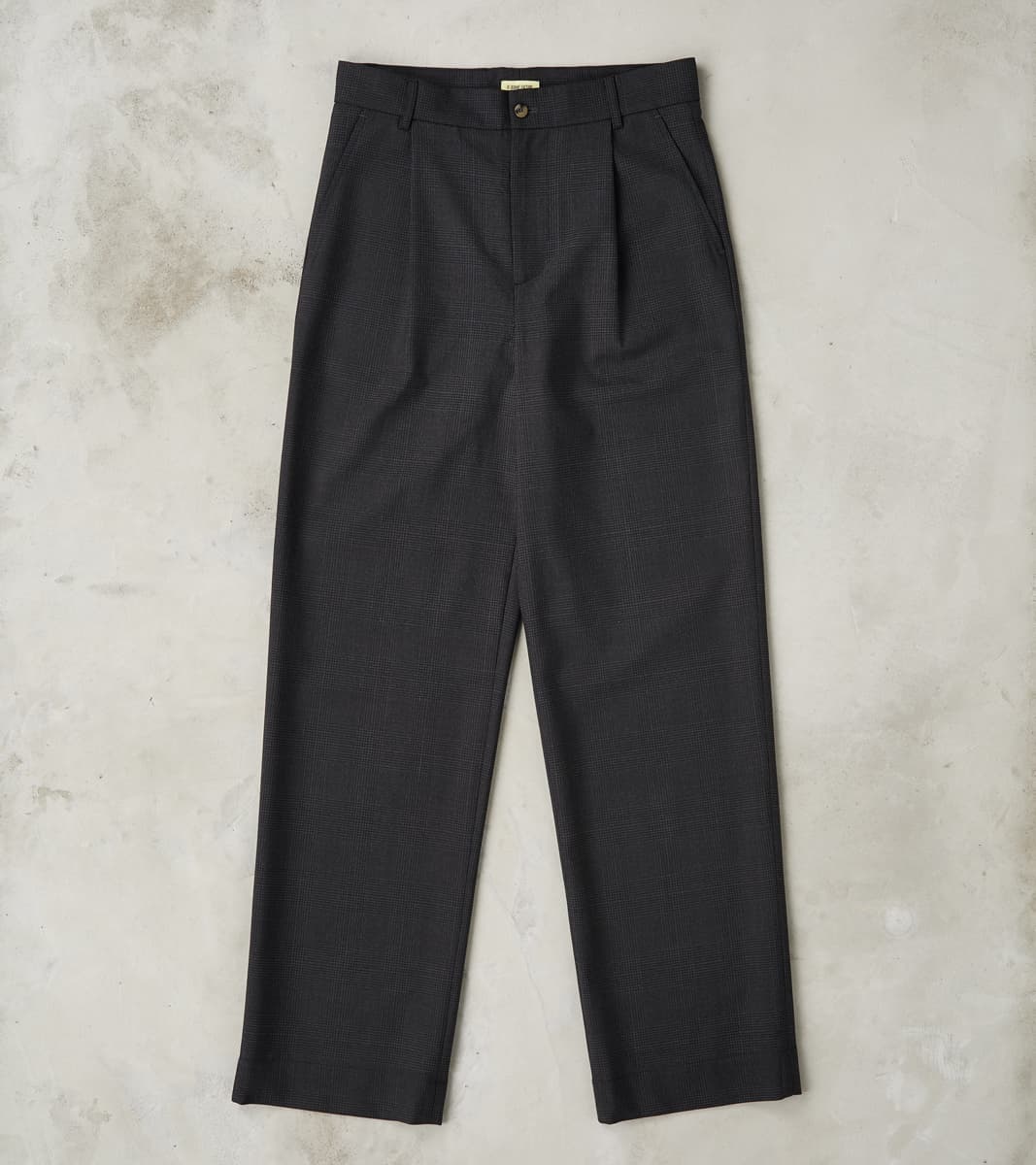 De Bonne Facture Italian Cold Wool Cloth Grandad Trouser - Anthracite