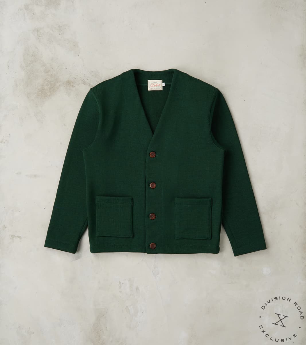 Dehen 1920 x Division Road Casual Cardigan - Pine