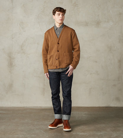 Dehen 1920 x Division Road Casual Cardigan - Dark Tan