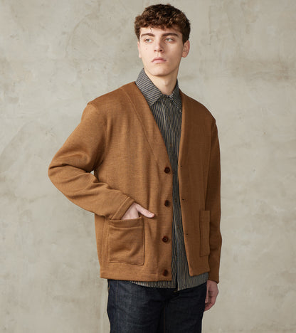 Casual Cardigan - Dark Tan