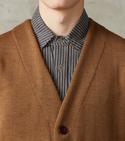 Casual Cardigan - Dark Tan