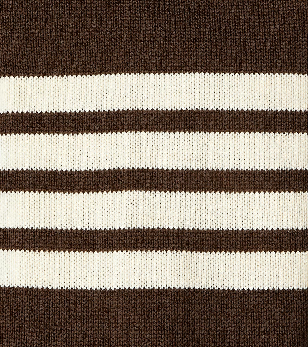 Barrister Cardigan - Brown & Vintage White