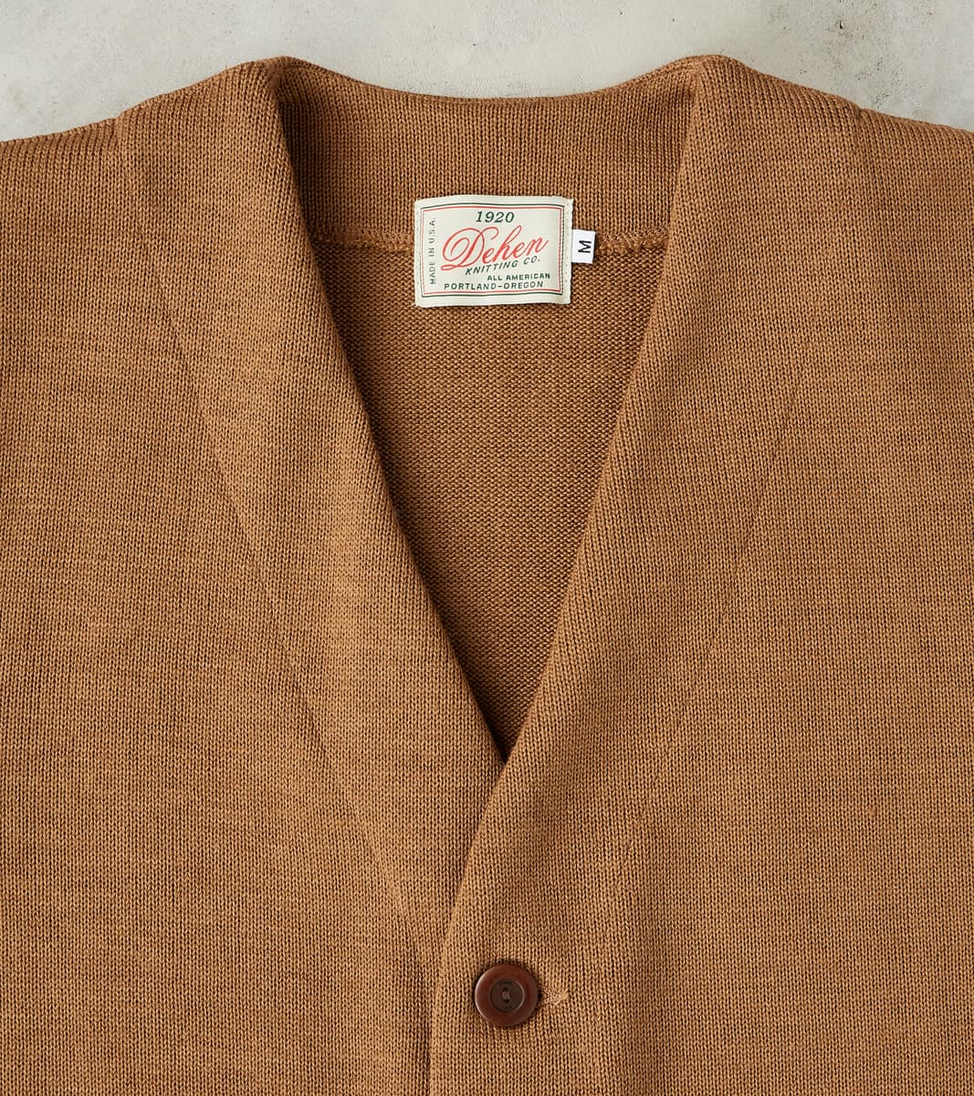 Casual Cardigan - Dark Tan