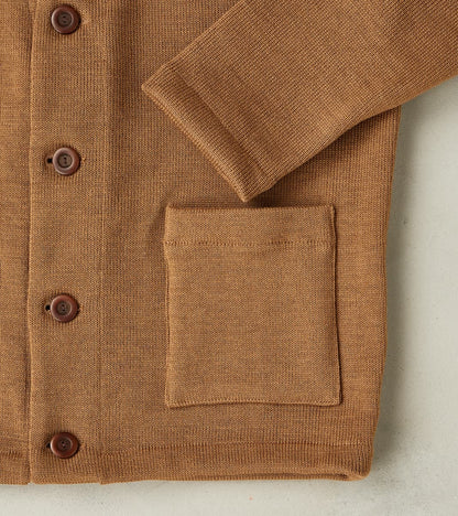 Casual Cardigan - Dark Tan