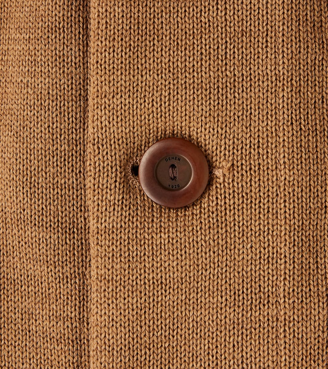 Casual Cardigan - Dark Tan