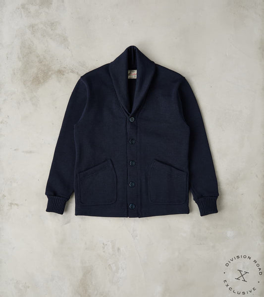 Dehen 1920 x Division Road Shawl Cardigan - Navy