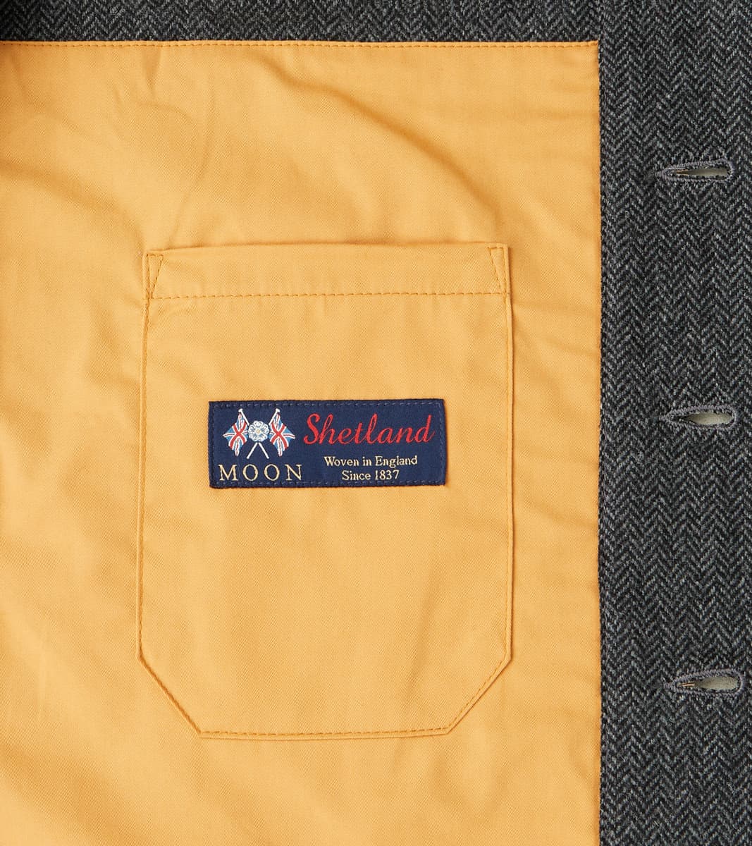 Crissman Overshirt - Abraham Moon® Merino Herringbone - Charcoal