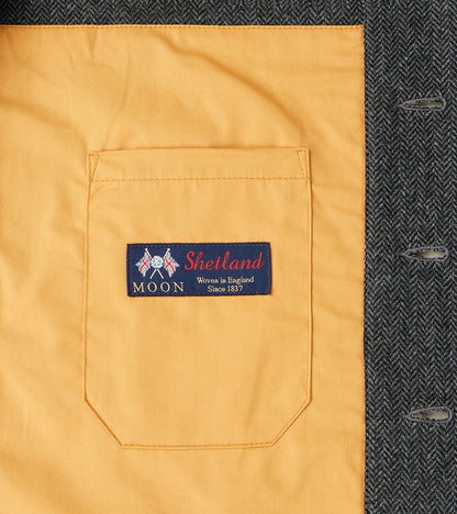 Crissman Overshirt - Abraham Moon® Merino Herringbone - Charcoal