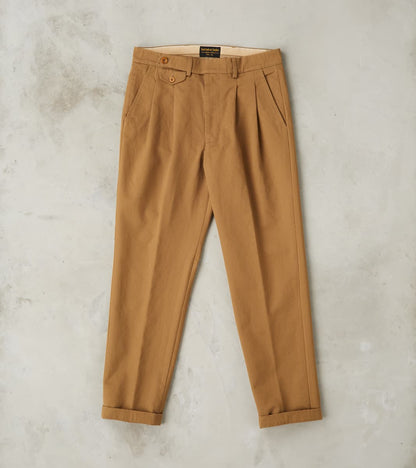 East Harbour Surplus Enfield 121 Chino Trouser - Pleated Tapered - Bei…