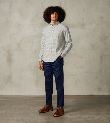Enfield 078 Chino Trouser - Pleated Tapered - Navy Twill