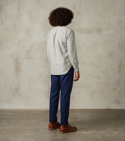 Enfield 078 Chino Trouser - Pleated Tapered - Navy Twill