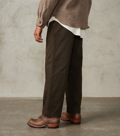 Smith 2608 Utility Pant - Wide Straight - Brown Serge Twill