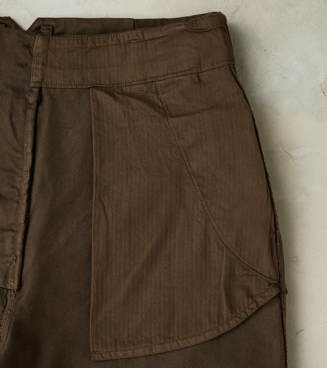 Smith 2608 Utility Pant - Wide Straight - Brown Serge Twill