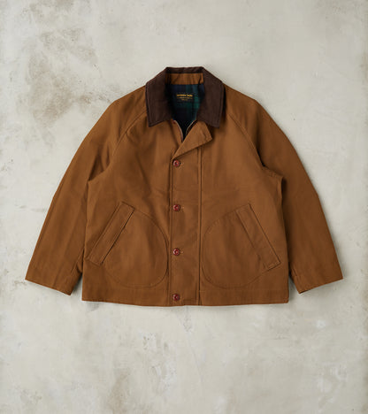 East Harbour Surplus Dorset 2659 Raglan Hunting Jacket - Brown Waxed C…