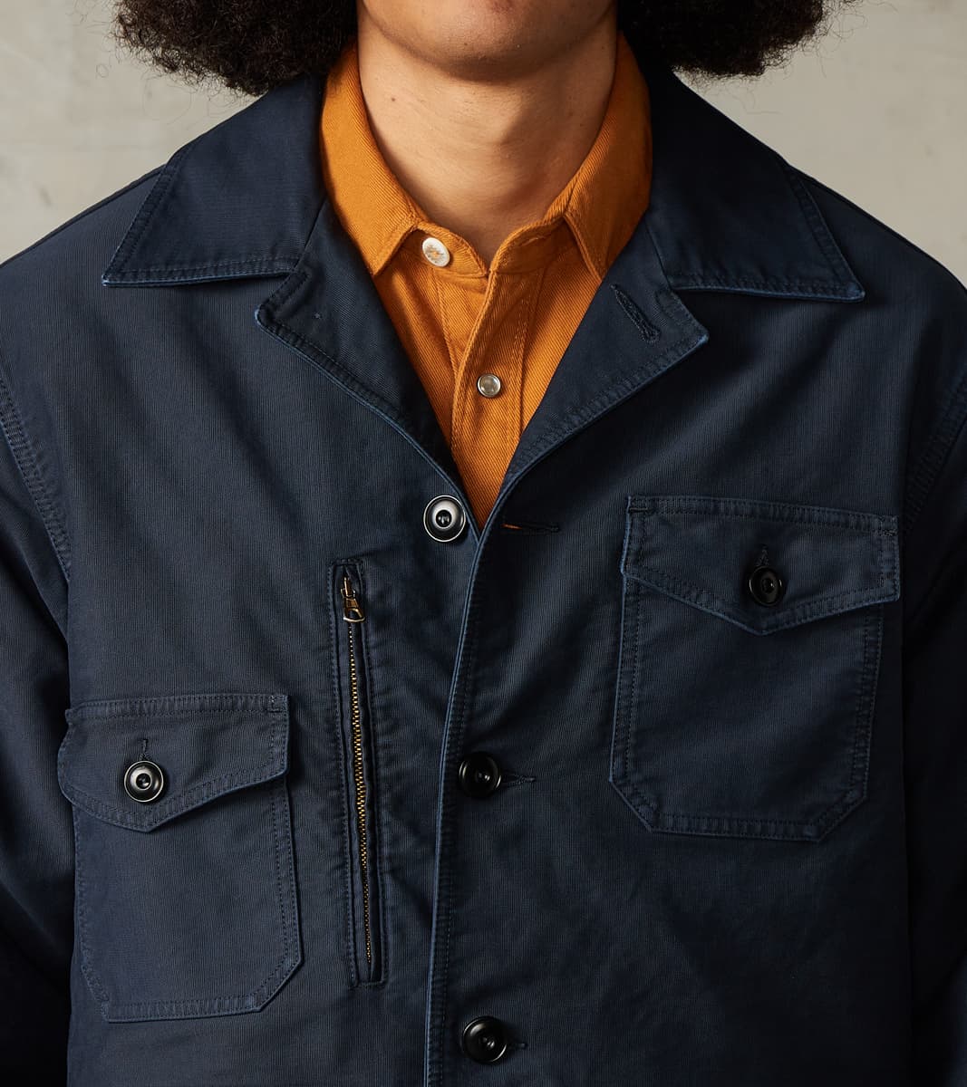 Stanton 2621 Military Utility Jacket - Navy Whipcord Twill