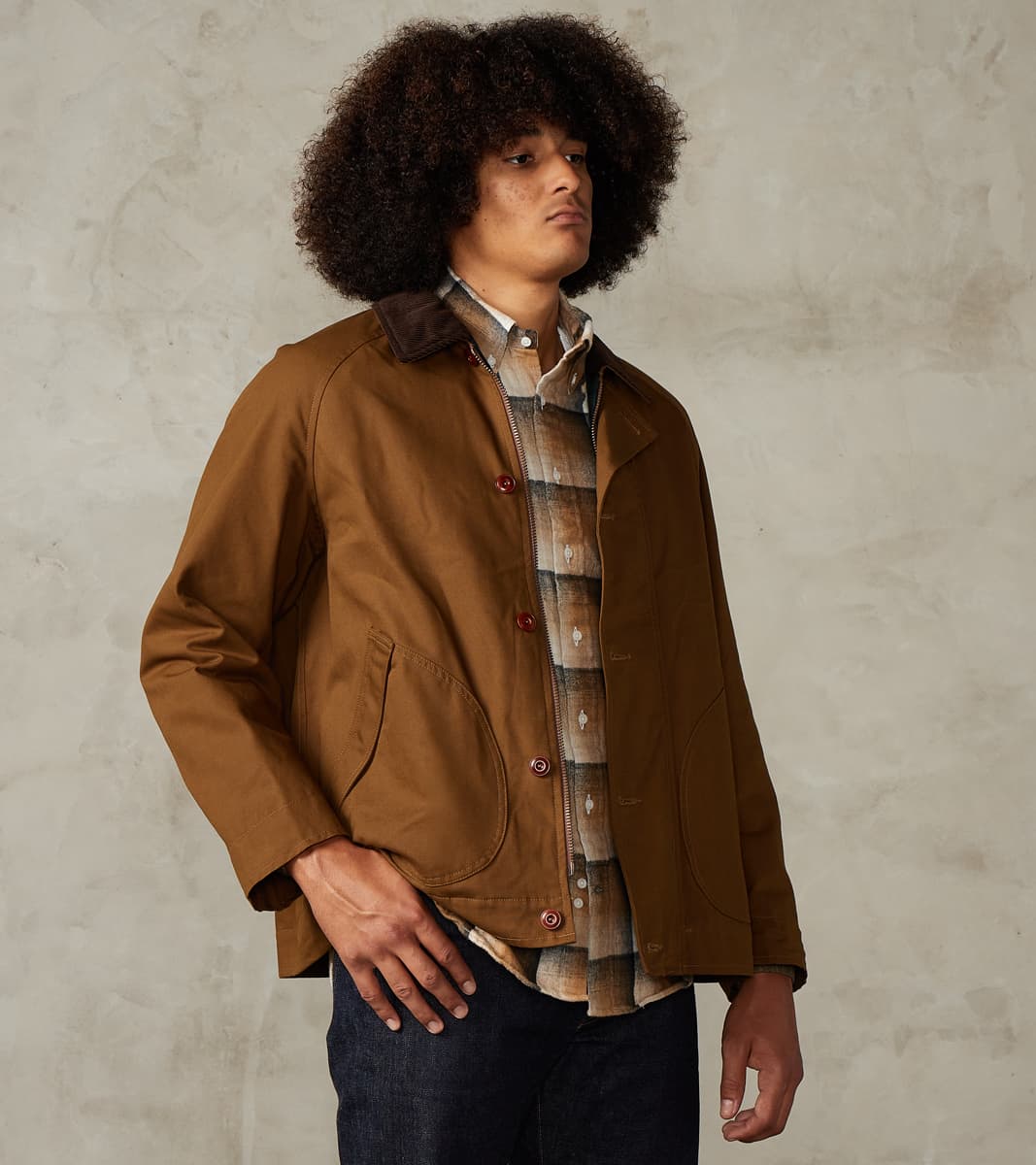 Dorset 2659 Raglan Hunting Jacket - Brown Waxed Canvas