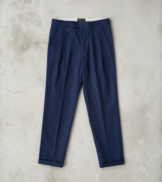 East Harbour Surplus Enfield 078 Chino Trouser - Pleated Tapered - Nav…