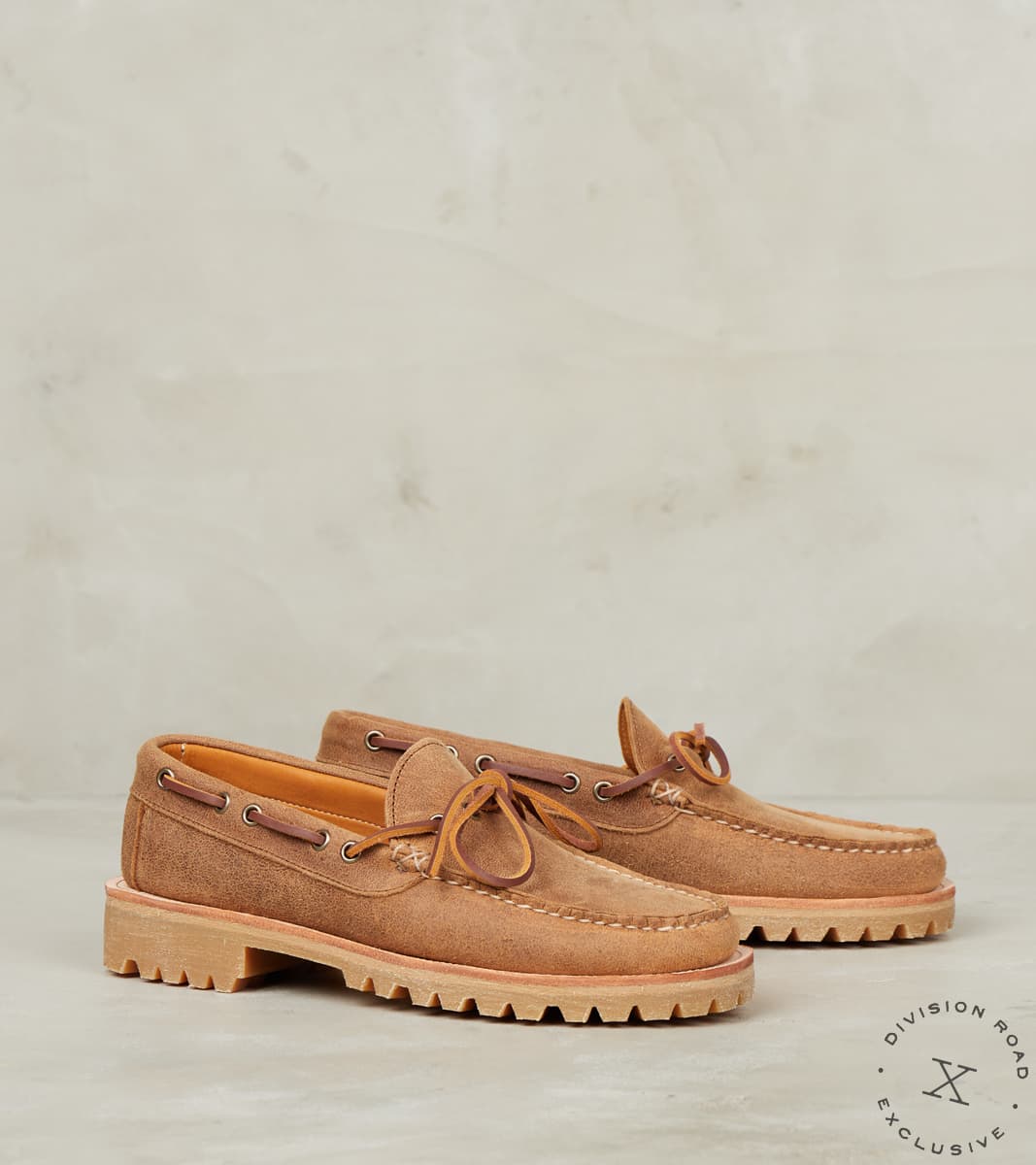 EasyMoc x Division Road Carrabasset Camp - Vibram 100 Honey Lug - CF Stead Bronze…