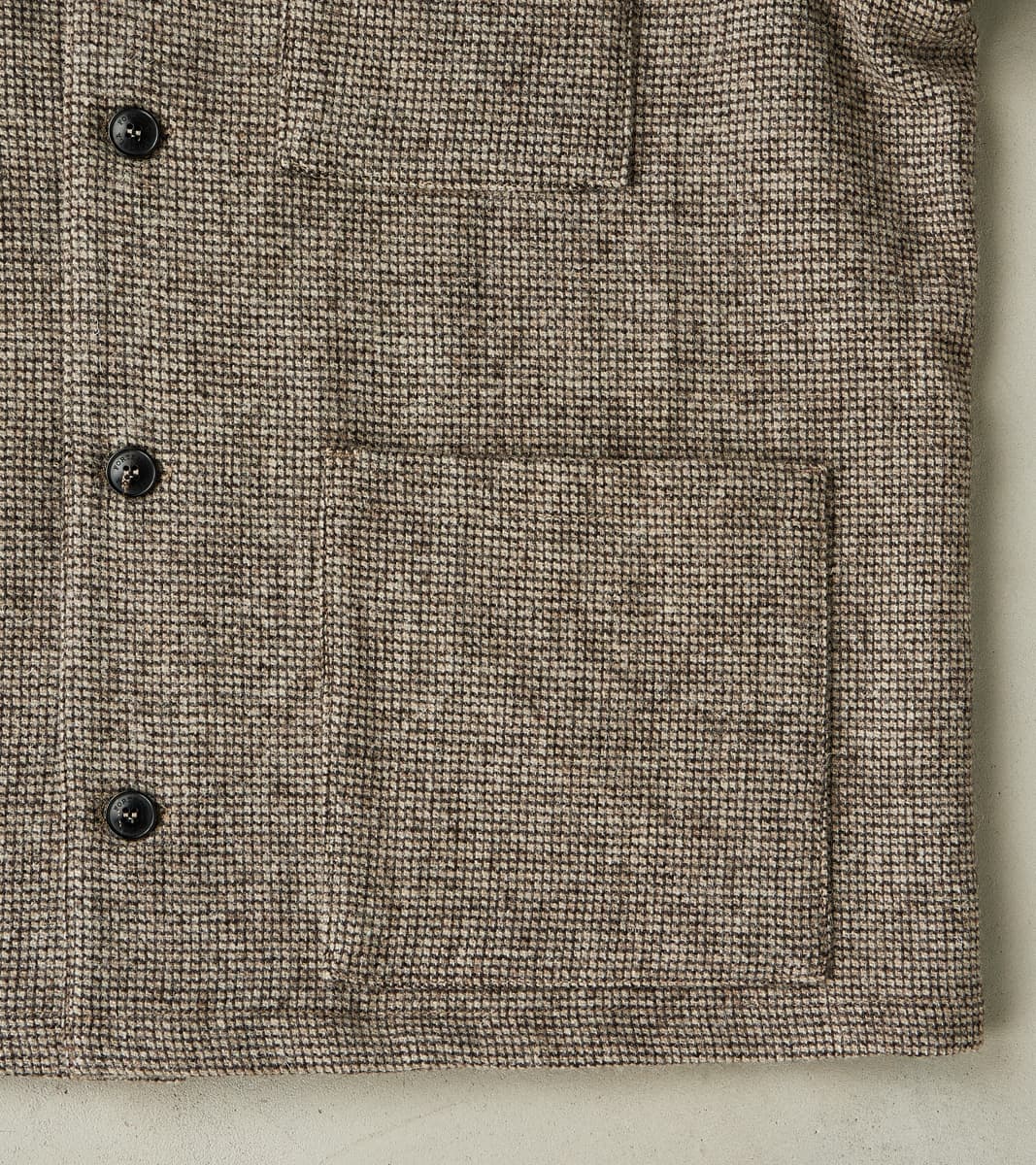 FxDR Tristan Work Jacket - Lovat® Sonsie Tweed Twill - Undyed Ash Barleycorn