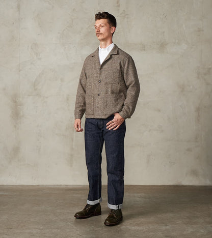 FxDR Tristan Work Jacket - Lovat® Sonsie Tweed Twill - Undyed Ash Barleycorn