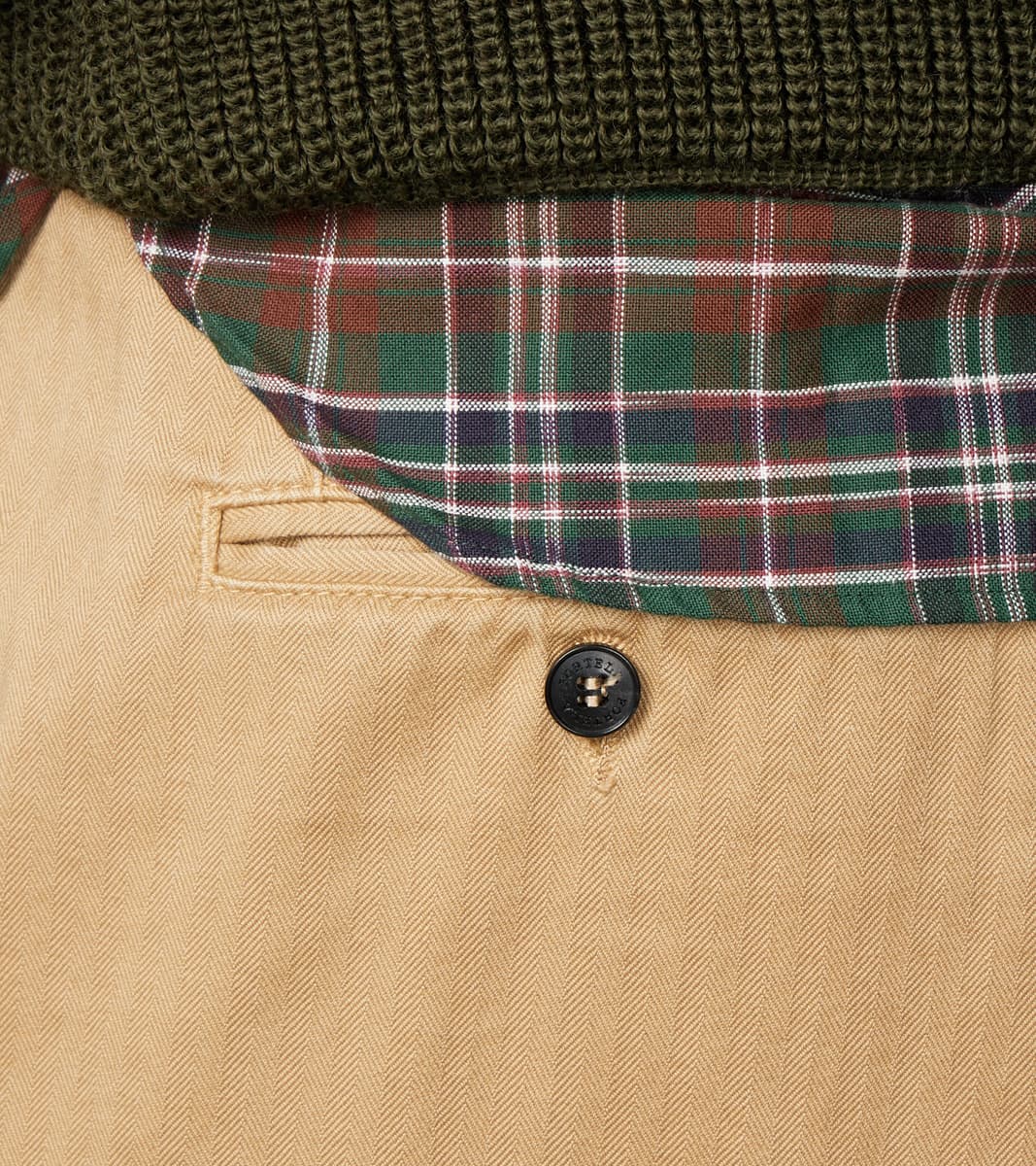 Seattle Pleated Trouser - Camel Herringbone Twill