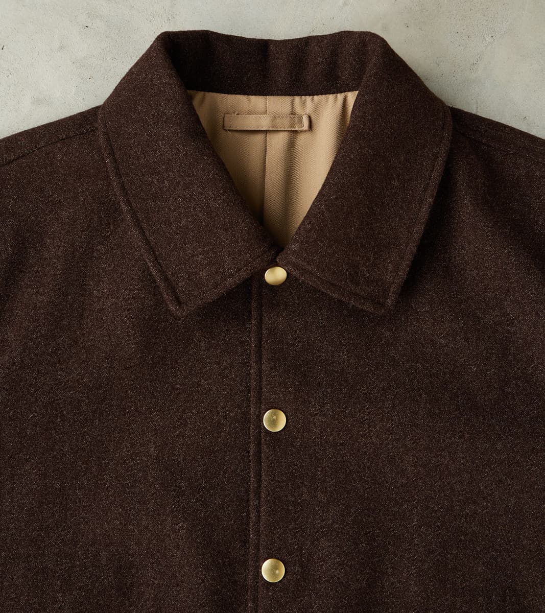 FxDR Cambridge Bomber Jacket - Lovat® Sonsie Tweed Twill - Undyed Espresso Melton