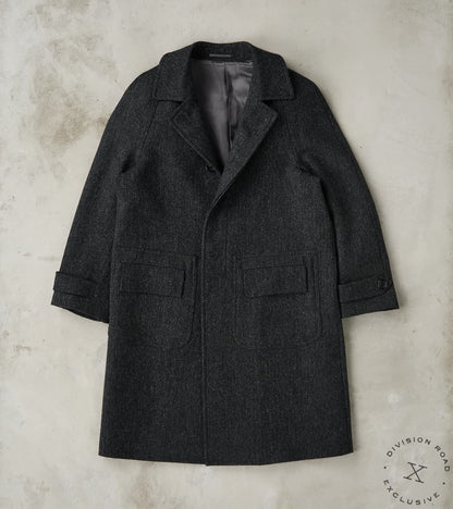 Fortela x Division Road Amedeo Balmacaan Coat - Fox Brothers® Wool Twi…
