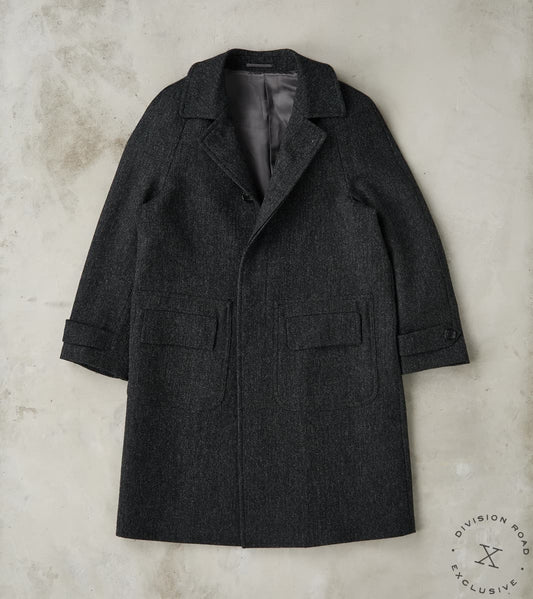 Fortela x Division Road Amedeo Balmacaan Coat - Fox Brothers® Wool Twi…