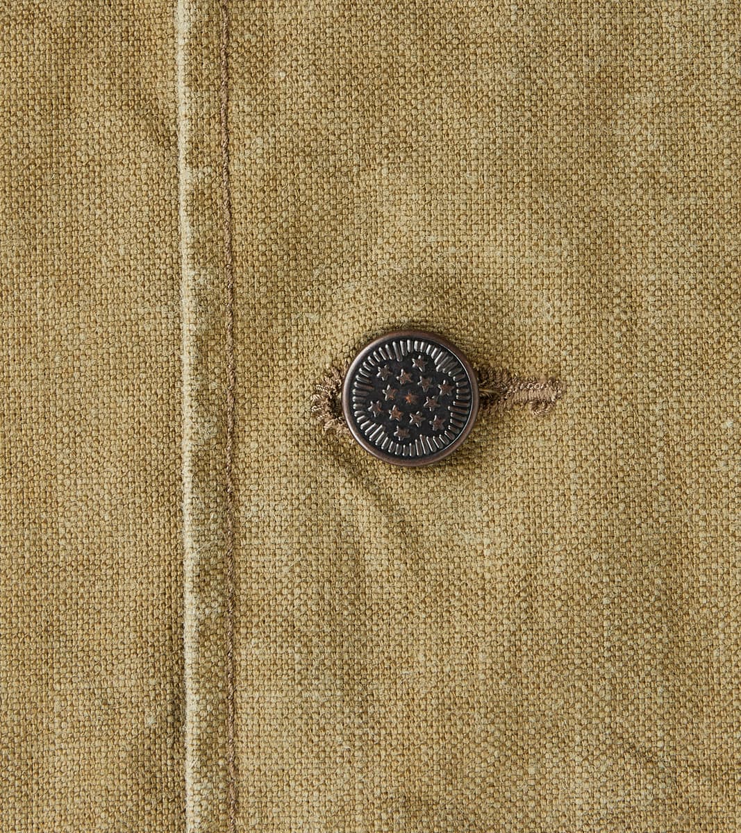 Richard Army Overshirt - Sage Japanese Canvas
