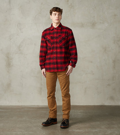 Scout - Japanese Flannel - Furnace Red Plaid