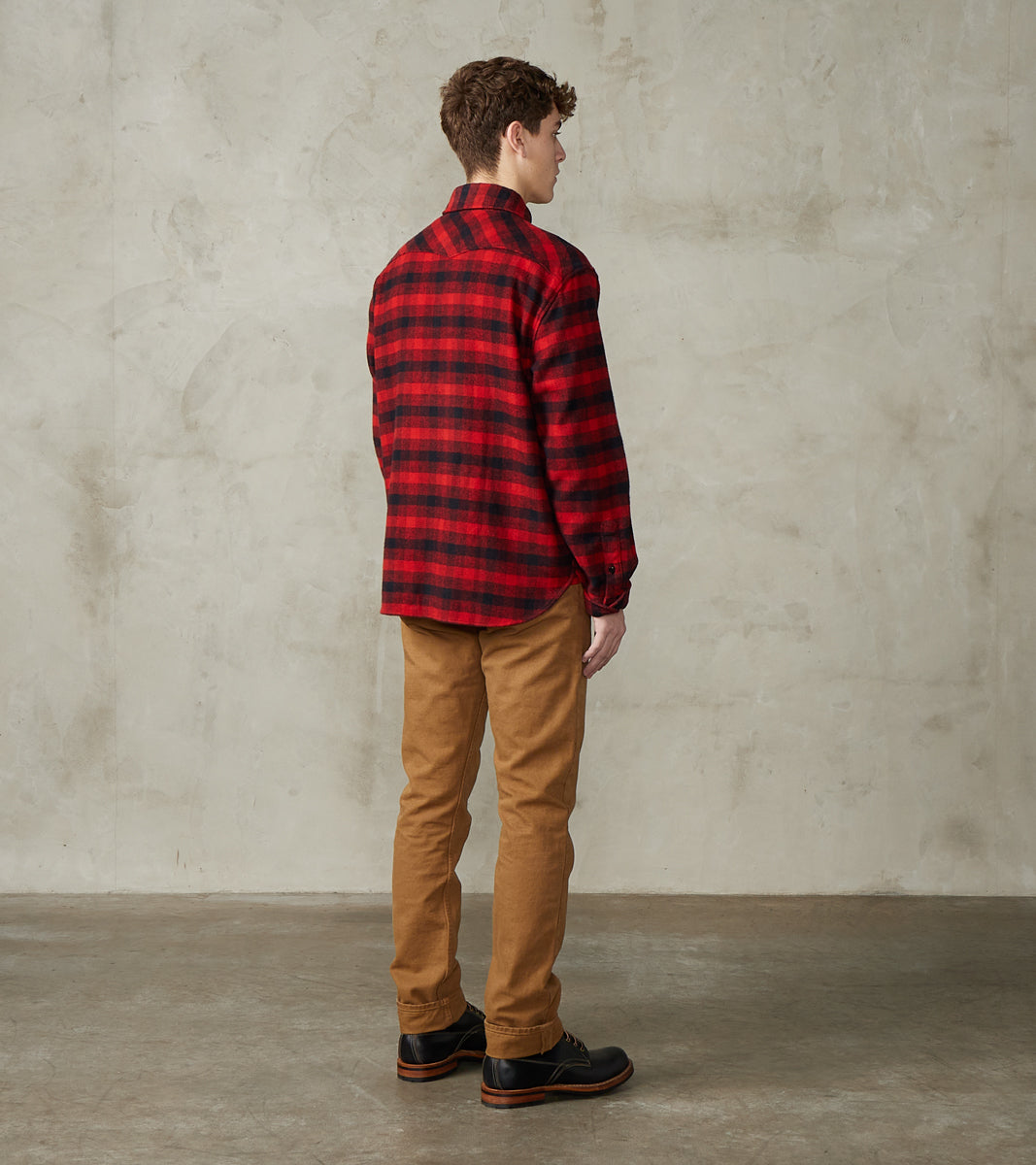 Scout - Japanese Flannel - Furnace Red Plaid