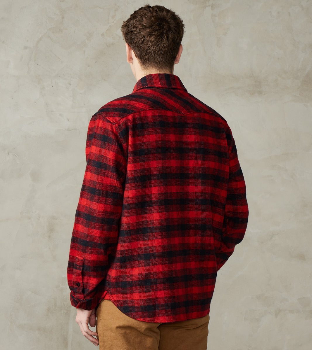 Scout - Japanese Flannel - Furnace Red Plaid