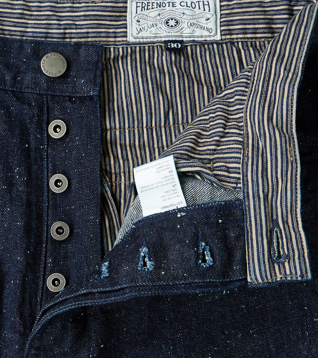Benton Pant - 11oz Japanese Selvedge Fleck Denim - Indigo
