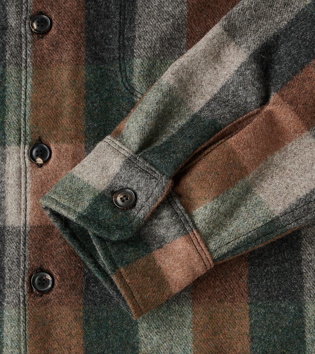 Benson - Fox Brothers® x Division Road Twill Flannel - Forest Hunter Check