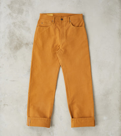 Freenote Cloth Modesto - Vintage Straight - 15oz Selvedge Bronze Duck …