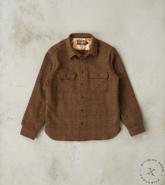 Freenote Cloth x Division Road Benson - Abraham Moon® Shetland Estate Tweed - Oli…