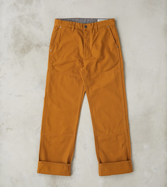 Freenote Cloth Ortega Pant - 13oz Japanese Herringbone Twill - Rust