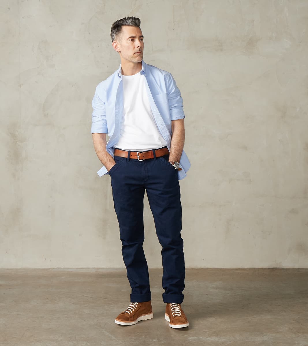 Workers Chino - 14oz Japanese Military Slub Canvas - Navy