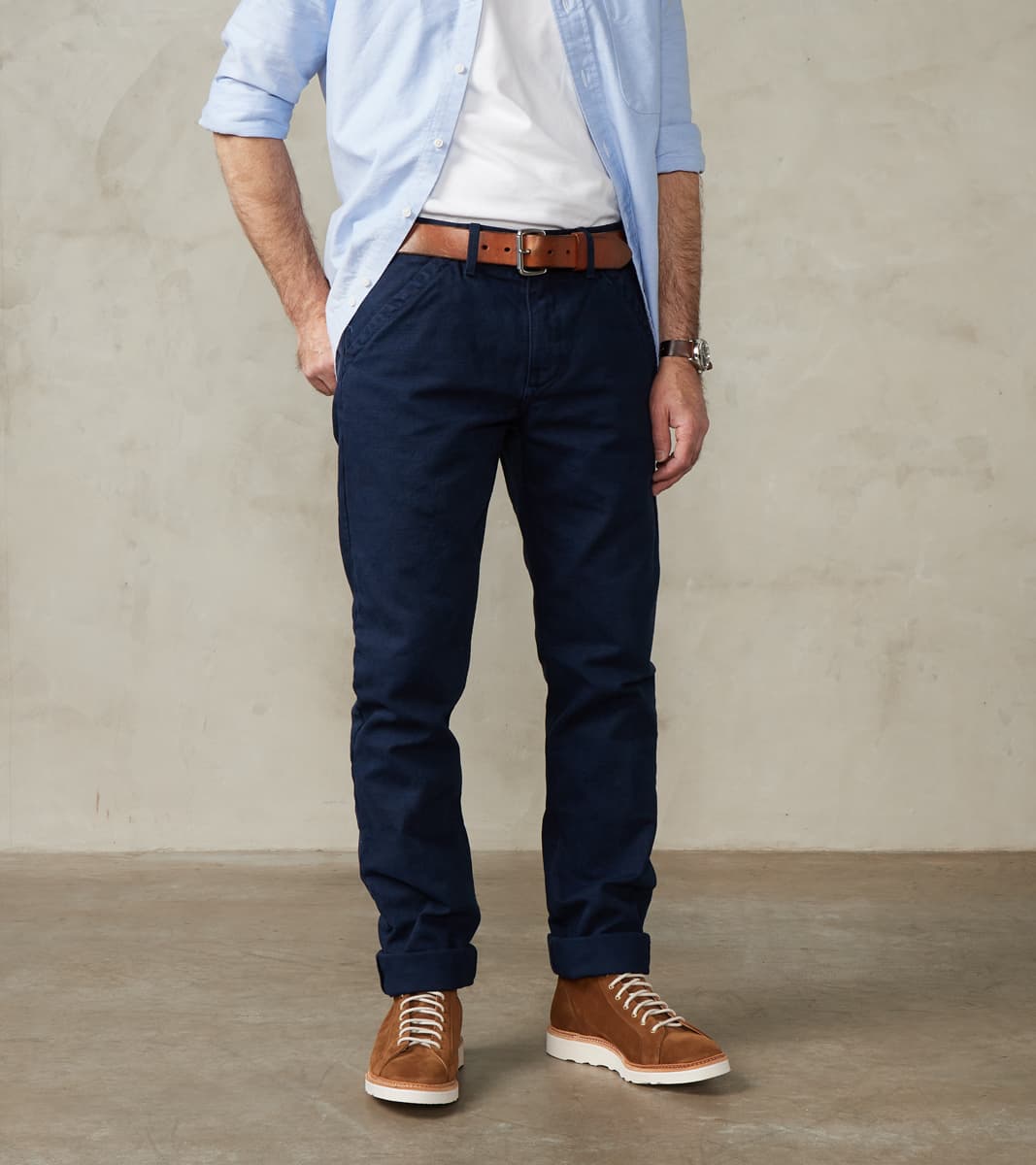 Freenote Cloth Workers Chino - 14oz Japanese Military Slub Canvas - Na…