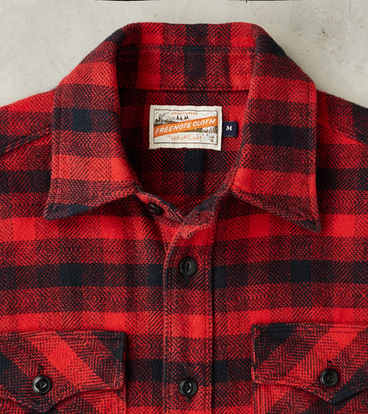 Scout - Japanese Flannel - Furnace Red Plaid