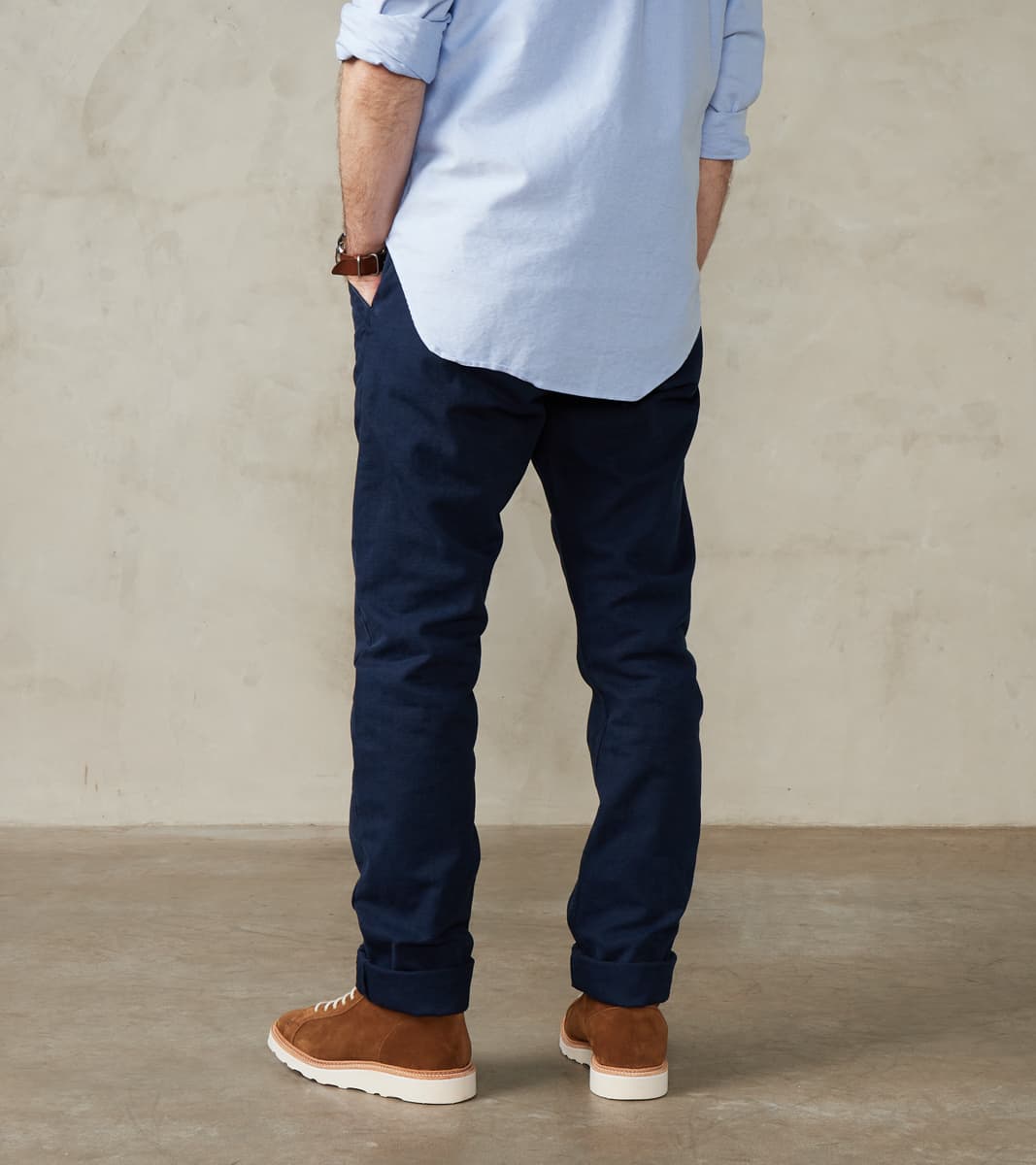 Workers Chino - 14oz Japanese Military Slub Canvas - Navy