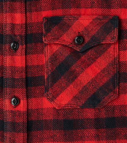 Scout - Japanese Flannel - Furnace Red Plaid