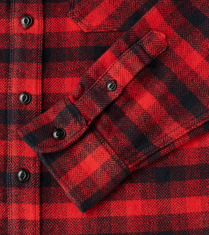 Scout - Japanese Flannel - Furnace Red Plaid