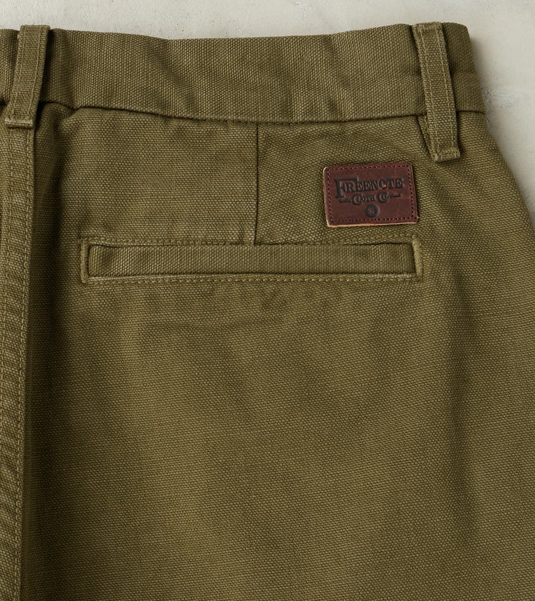 Workers Chino - 14oz Japanese Military Slub Canvas - Army Green